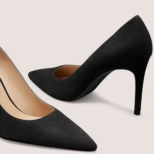 Stuart Weitzman Power Pumps 4.5” heel in black suede size 7.5
